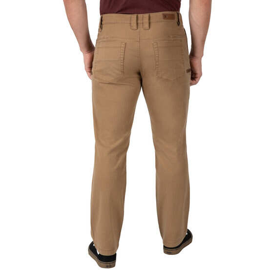 Vertx Delta Stretch 2.0 jean in tobacco brown from the back